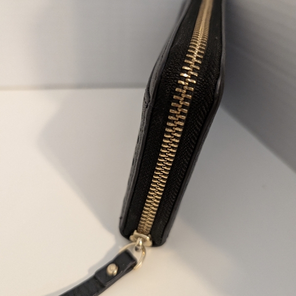 Kate Spade Black Leather Cowhide Wallet with Decorative Edging - Picture 6 of 13